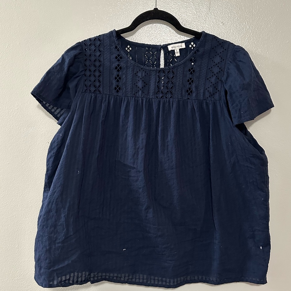 Ella Moss navy blue shirt